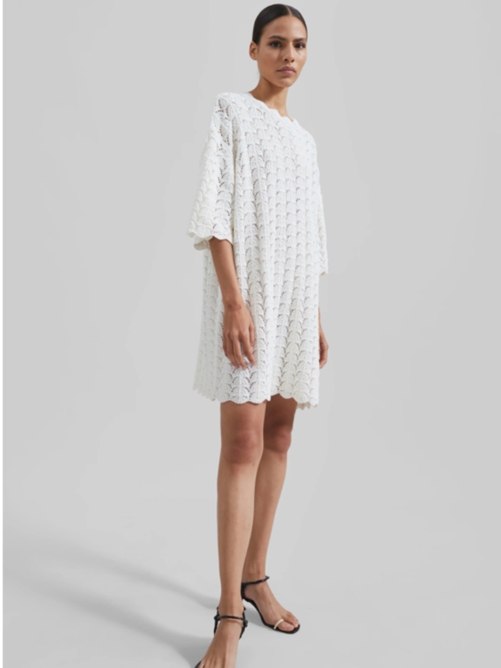 LouLou Studio Doni Short Sleeve Dress